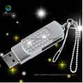 Custom Logo Hot Selling Crystal USB2.0 Drive Flash Disk